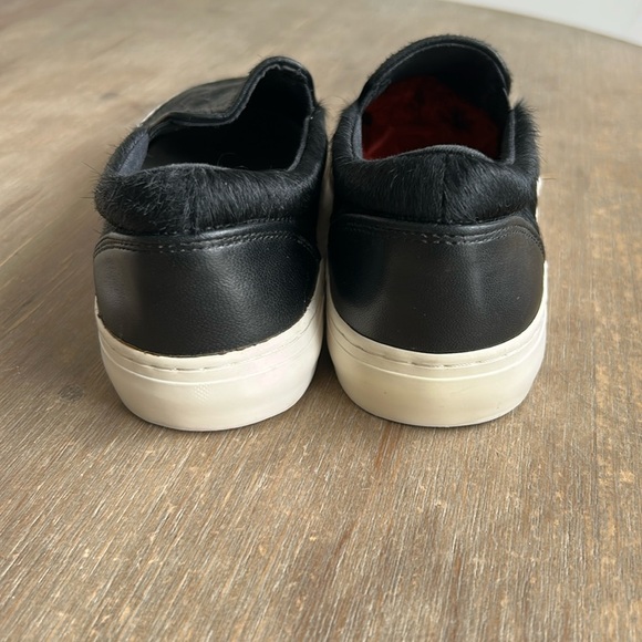 GAP Black Calf Hair Slip On Sneaker Loafer Women Size 7 - Picture 11 of 13
